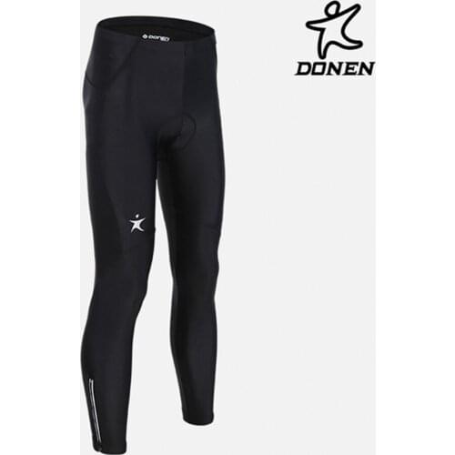 DONEN Bike 3D Sponge Padded Tights Long Pants Sportswear Trousers Spring Auturm Black Men Breathable Bicycle Cycling Clothing