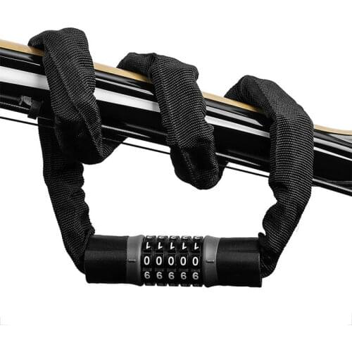 Bicycle Lock Steel Anti-Theft Bike Chain Lock Security Reinforced Cycling Chain Lock Motorcycle Bicycle Accessories