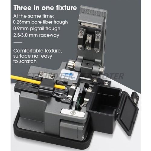 High Precision 24 Surface Blade AUA-X3 Fiber Optic Cutting Knife Tools Cutter Three-in-one Clamp Slot , Automatic Tool Return