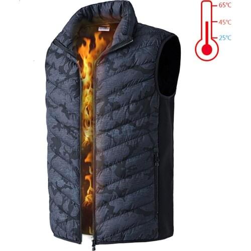 Unisex Heated Vest Men Women Winter USB Heating Sleeveless Hiking Jackets Outdoor Thermal Hunting Fishing Hiking Vest Waistcoat