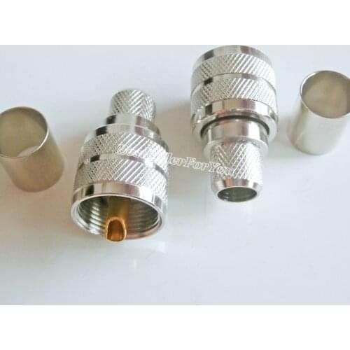1Pcs Utility UHF Male PL259 Plug Crimp for RG8 RG165 RG213 LMR400 RF Coax Connector