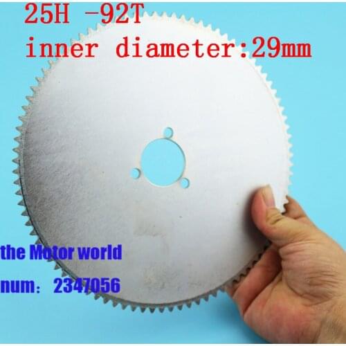 25H 29mm 92T tooth electric Sprocket Mini Moto ATV Quad Dirt Pit Pocket Bike Chopper 47CC 49CC 60 62 64 92T