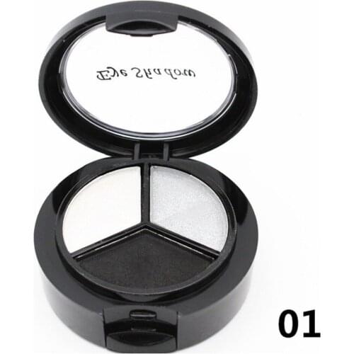 3 Color Eye Shadow Palette Long Lasting All Skin Type Combination Shimmer Matte Pigment Glitter Beauty Makeup Cosmetics Tool