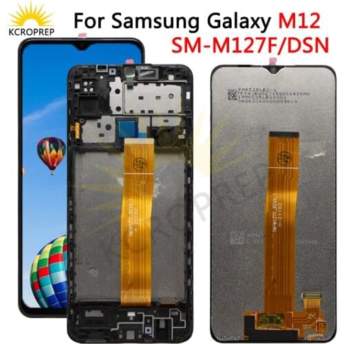 6.5'' For Samsung Galaxy M12 M127 SM-M127F/DSN Display Lcd Screen Replacement For Samsung M12 Lcd with frame