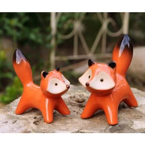 Abstract geometric fox sculpture ornaments modern home decorations Animal statues home decor statue esculturas estatuas gift