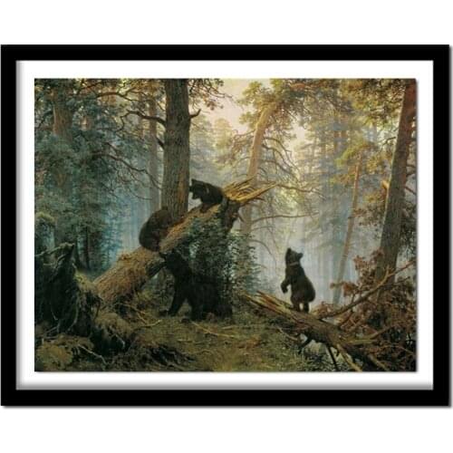 Diamond Embroidery Natural Animal Full Square Diamond Painting Bear Pictures Rhinestone Cross Stitch Diamond Home Decor