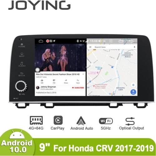 Joying 9inch Android10 Car Radio for Honda CRV 2017-2019 GPS Carplay DSP SPDIF Subwoofer 5GWiFi Optical Output DAB DVR Bluetooth