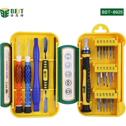 BST-8925 21 in 1 Precision Multifunctional Magnetic Screwdriver Set Bits For Phone & Tablet Repair Tools Screwdriver Kit