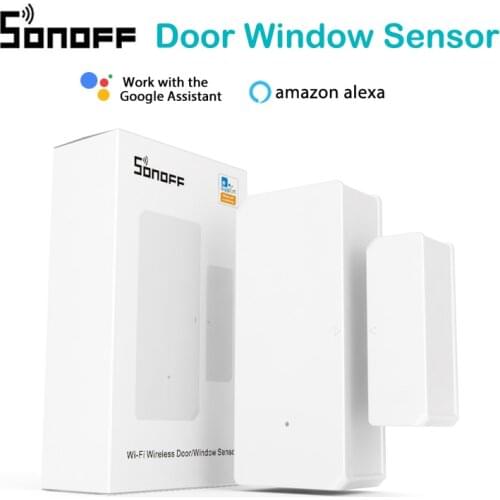 SONOFF DW2 WiFi Wireless Door Window Sensor Detector WiFi App Notification Alerts Smart Home Security Works With EWeLink