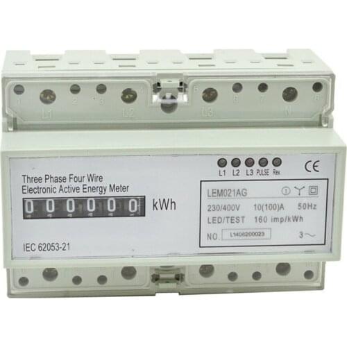 3 Phase 4 Wire Connection Test Bench Digital Energy Meter 230/400V 380V 10(100)A LEM021AG