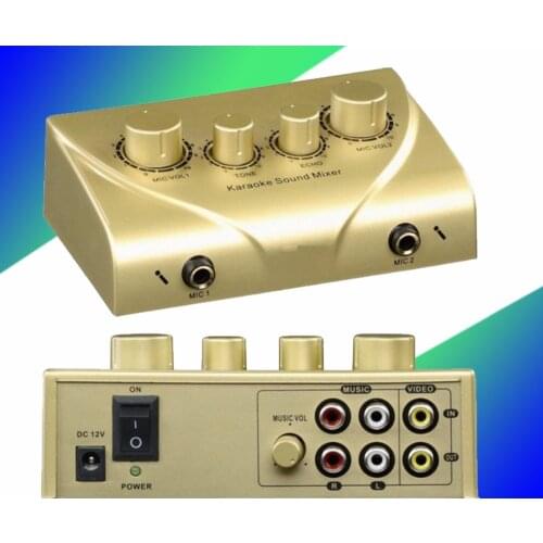 Mixer Karaoke Echo Mixer Sound Musical Echo Powered Audio Mixer Console PC TV microphone Amplifier system digital sound mixer