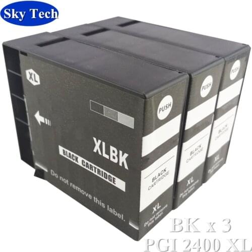 BKx3 Pigment Compatible cartridge For PGI2400 PGI-2400XL , Suit For Canon MAXIFY IB4040 MB5040 MB5340 etc