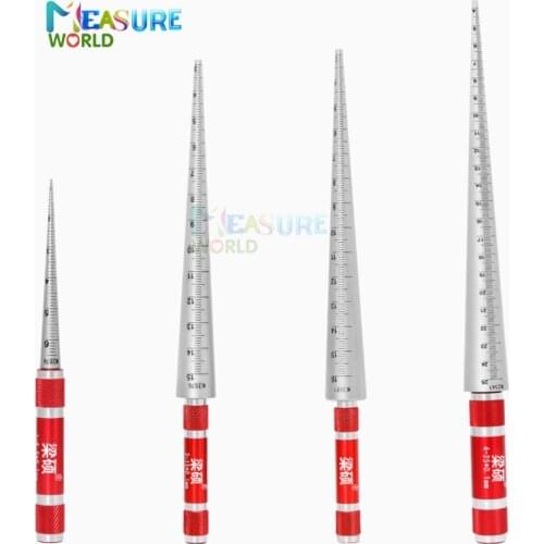 1pcs 1-6.5mm 3-15mm 15-30mm 30-45mm Conical Feeler Gauge Taper Cone Cylinder Gauge Hole Size Diameter Taper measure Gauge