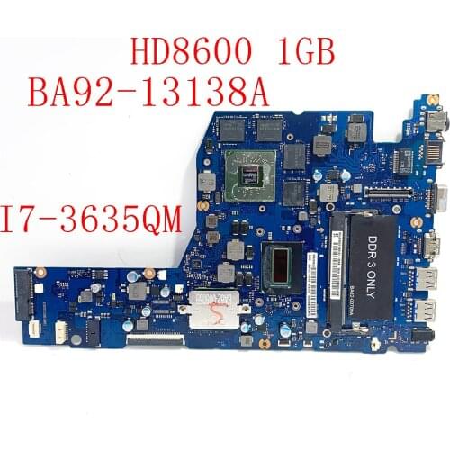 Laptop Motherboard FOR Samsung NP780Z5E NP880Z5E Motherboard W/ i7-3635QM CPU HD 8600M BA92-13138A BA92-13138B