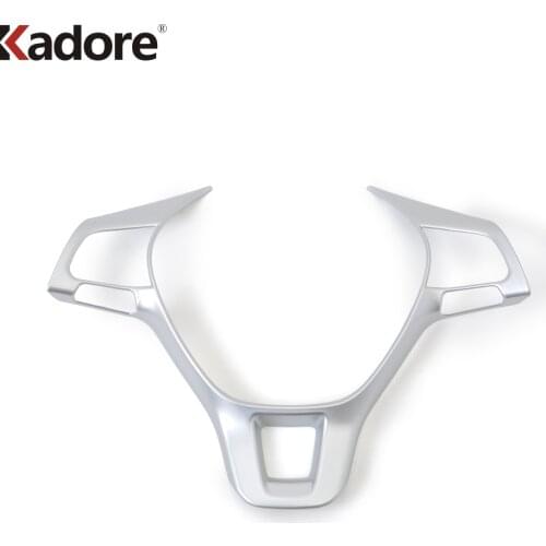 For Volkswagen Tiguan 2017 2018 2019 Car ABS Matte Steering Wheel Frame Panel Decoration Cover Trim Interior Accessories