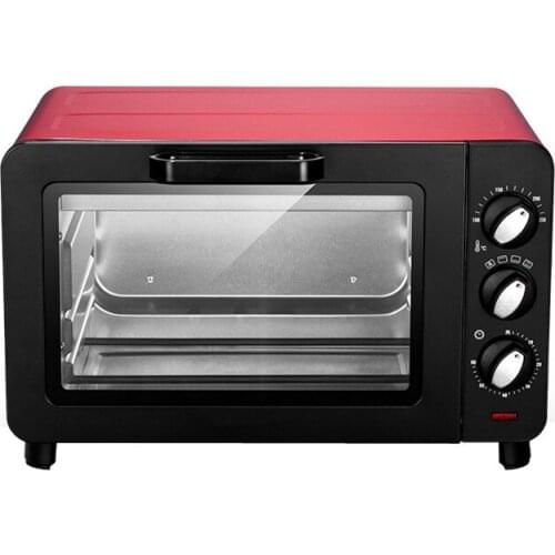 15L small household Multifunction electric oven cake baking machine mini Pizza oven temperature control function knob oven