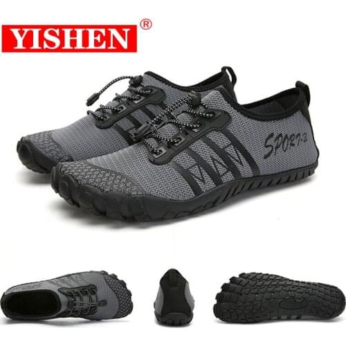 YISHEN 2021 Men Water Shoes Outdoor Beach Barefoot Quick-Dry Sneakers Aqua Pool Socks Swimming Yoga Surfing Exercise Male Shoes