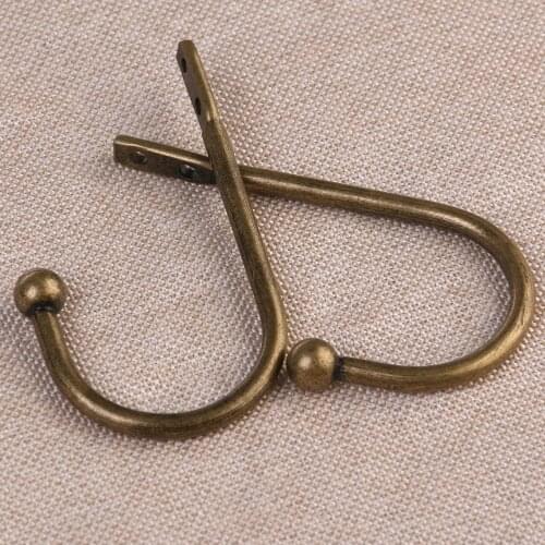 OUNONA 2pcs J Type Wall Mounted Single Hook Hanger Clothes Hat Coat Hanging Wall Door Hanger Home Accessoreis