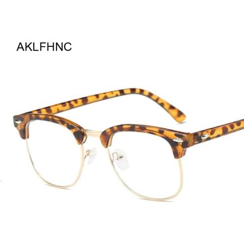 Eyeglasses Frame Women Transparent Round Glasses Clear Frame Spectacle Myopia Glasses Men Frame Nerd Optical Frames