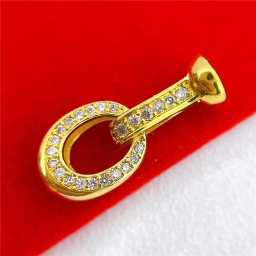 Wholesale DIY Natural Stones Beads Jewelry Making Accessories Silver/Gold/Rose Gold Metal Connector Clasps Findings