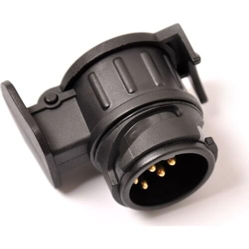 Durable 13 To 7 Pin Trailer Adapter Wiring Connector 12V Towbar Towing Waterproof Plugs Socket Adapter Protects Connections