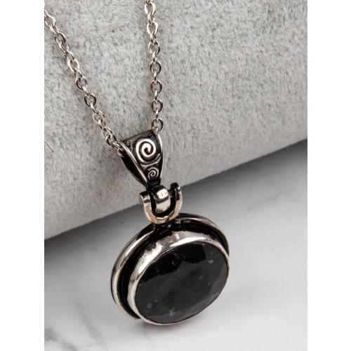 Sapphire Custom Workmanship 925 Sterling Authentic Silver Necklace