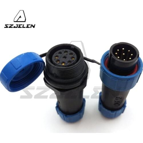 SP17 , 9 pin Waterproof Connector, IP68, Aviation auto parts Connector Plug & Socket