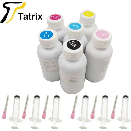 Tatrix 100MLx6 Sublimation ink For Epson , Thermal transfer ink For T-shirt / phone shell / mugs / ceramics etc