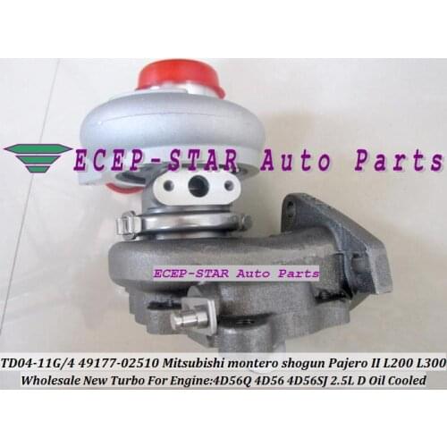Free Shipp TD04-11G-04 49177-02510 49177-02511 Turbo Turbine For Mitsubishi Pajero MONTERO L200 L300 4D56 4D56Q DOM 4D56SJ 2.5L
