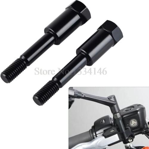 1.5" Rear M10*1.25mm Mirror Extensions for Harley Sporster,Road King Mirror Extension Adapter For Harley Heritage Softail