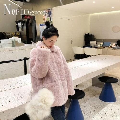 Retro Street Imitation Fur Teddy Bear Coat Outwear Jacket Thickening Women Coats