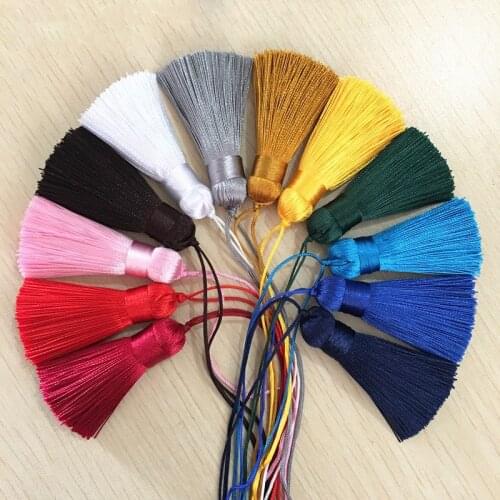 10pcs/lot Polyester Silk Tassel Fringe Trim 5cm Cotton Tassel For Wedding Home Party Decoration DIY Sewing Curtain Accessories