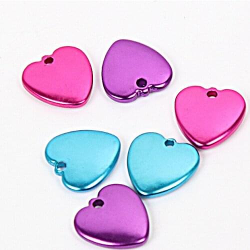 1000pcs/lot PET TAGS ID CUSTOM X-SMALL HEART TAGS DOUBLE SIDED DOG CAT TAG