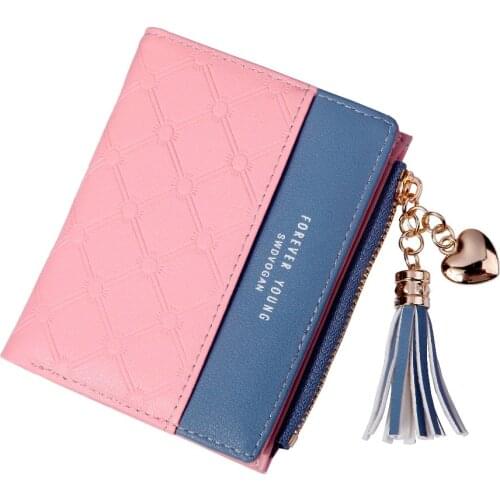 2020 New Womens Cute Fashion Purse Leather Zip Wallet Coin Card Holder Soft Leather Phone Card Female Clutch Portfel Damski