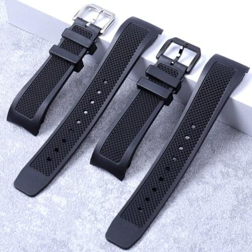 22mm Flexible Silicone Rubber Silicone Watch Band Replacement for IWC Strap IW390209 502 11 Wristwatch Bracelet Band