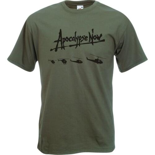 Apocalypse Now Helicopters Camiseta, Ride of The Valquirias, Kilgore,100 % Cotton T Shirt Men Design Tops Harajuku Funny T Shirt