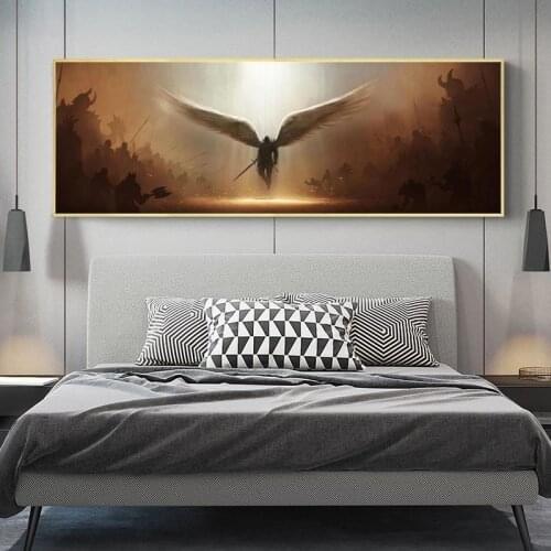 The Archangel of Justice Tyrael Wall Canvas Art Painting Wall Art Poster and Print Wall Art Picture for Living Room Home Decor