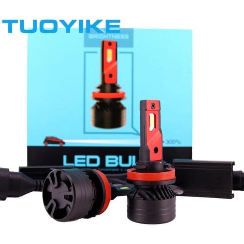 1 Set H4 F3 Car LED Headlight H1 H3 H7 H8 H9 H11 9005 9006 HB3/4 9012 HIR2 90W 10000LM G-XP Chip Turbo Fan 6000K Front Lamp Bulb