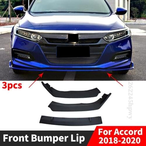 Body Kit Diffuser Modification Guard Decoration Exterior Part Accessories Front Bumper Lip Chin For Honda Accord 2018 2019 2020