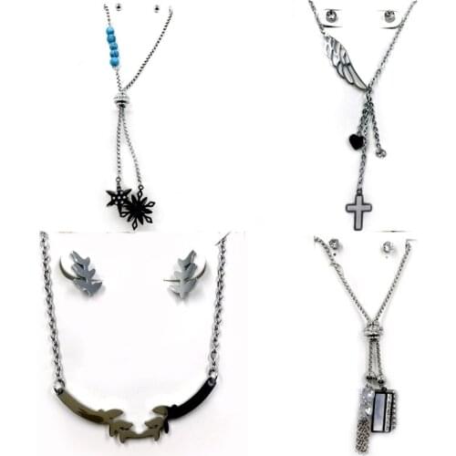 New Fashion Classic Jewelry Set Female Tassel Long Fringe Necklace Earrings Set Women Brincos Fashion Jewelry Gift Accessories