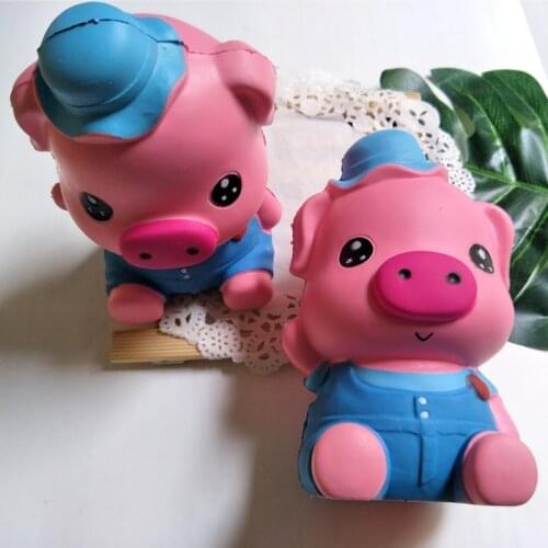 Cute Cartoon Animal Pink Pig Squishy Toys Jumbo Squishies Slow Rising Decor