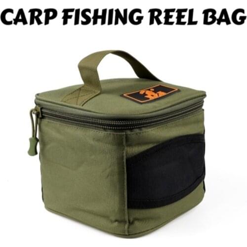 Multifunctional Fishing Reel Bag Waterproof Reel Lure Gear Bag Storage Case Bags Fishing Accessories Tackle Pesca 20x18x15cm