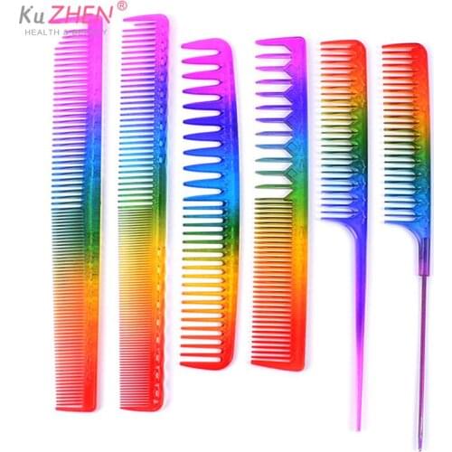 Fashion Black Fine-tooth Comb Metal Pin Anti-static Hair Style Rat Tail Comb Pro Salon Hair Styling Beauty Tools