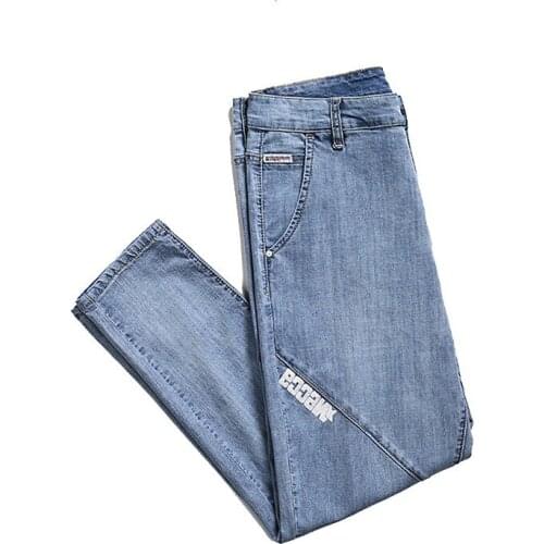 2020 New Design Solid Jeans Men Causal Pants Plus Size 42 44 46 Jeans Men