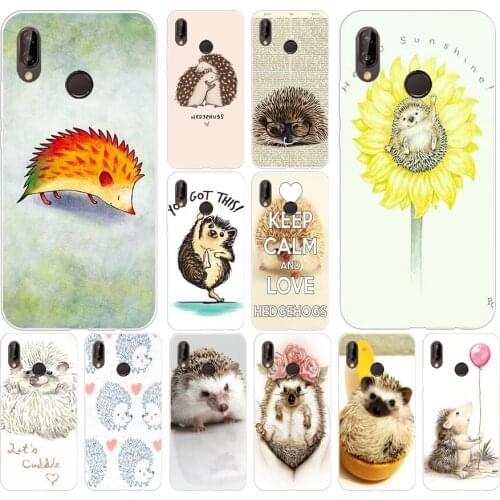 181G Darcy hedgehog Sheep Soft Silicone Tpu Cover Case for huawei p 20 lite pro y6 2017 mate 10 lite