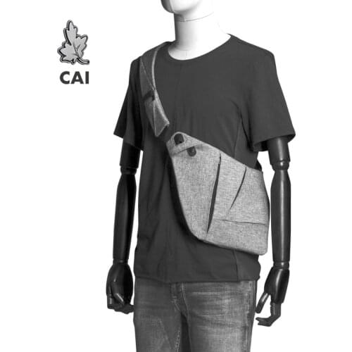 CAI Fashion Cool Chest Bag Men Casual Messenger Anti-Theft Waistbag Fanny Pack Waterproof Women Shoulder Sling Bags belt bag