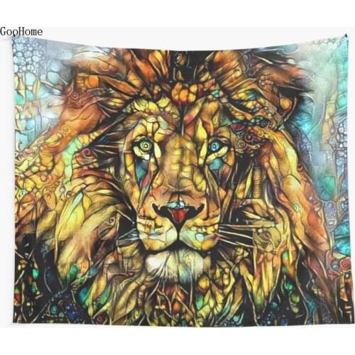 Jungle King by Dream Garden Graphics Wall Tapestry Cover Beach Towel Throw Blanket Picnic Yoga Mat Home Decoration