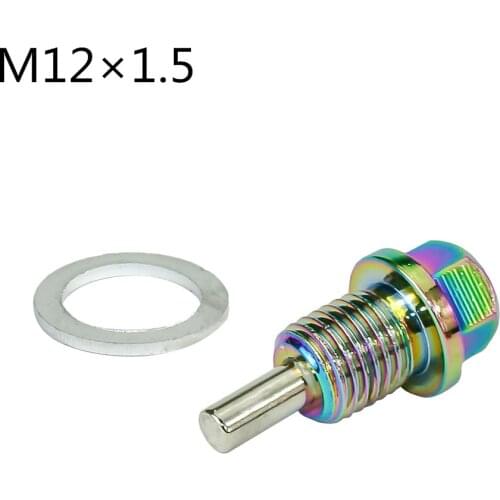 NEO Chrome M12*1.5 Magnetic Oil Drain Plug,Magnetic Oil Sump drain plug Nut Oil Sump Nuts For Most Cars With M12*P1.5MM Thread