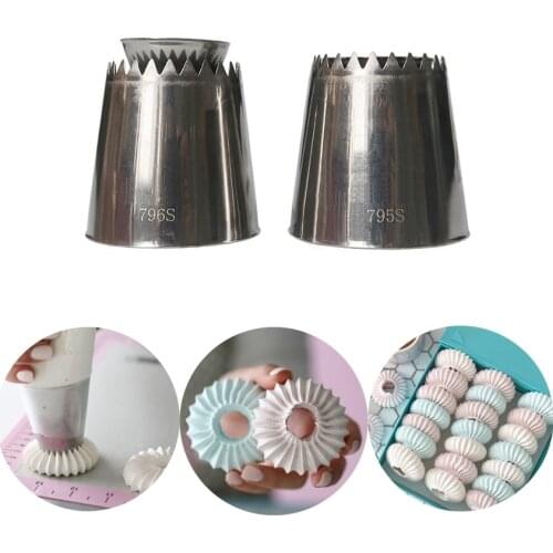 New Sulta Ne Ring Cookies Mold Piping Nozzles Russian Nozzles Icing Cookie Puff Cream Pastry Set Cake Decorating Pastry Tip