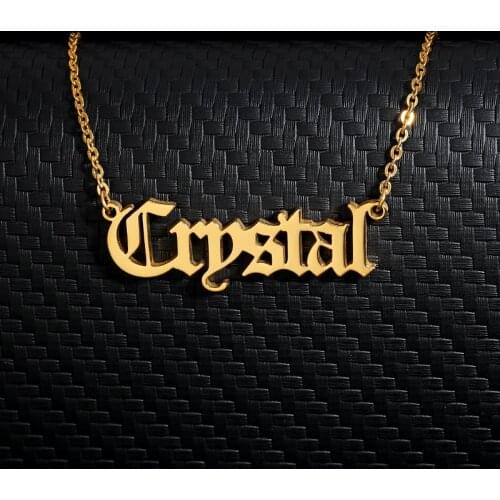 Custom Necklace Old English Pendant for Her Personalized Name Necklace Custom Pendant Customize Necklace Personalized Necklaces